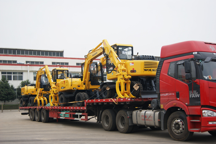 沃爾華集團12臺DLS系列蔗木裝卸機順利出口墨西哥