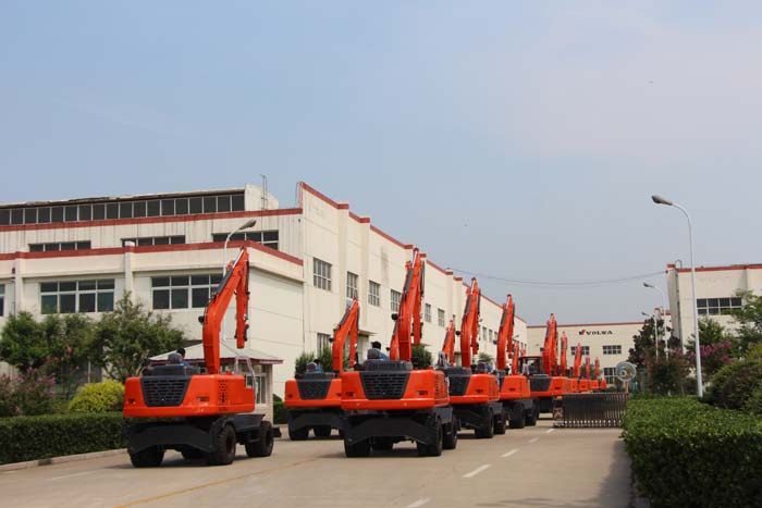 熱烈祝賀沃爾華集團 60臺輪式挖掘機批量出口泰國 熱烈祝賀沃爾華集團 60臺輪式挖掘機批量出口泰國